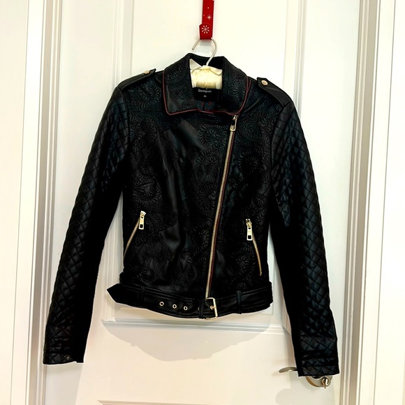 Desigual Faux Leather Jacket - Picture 1 of 7